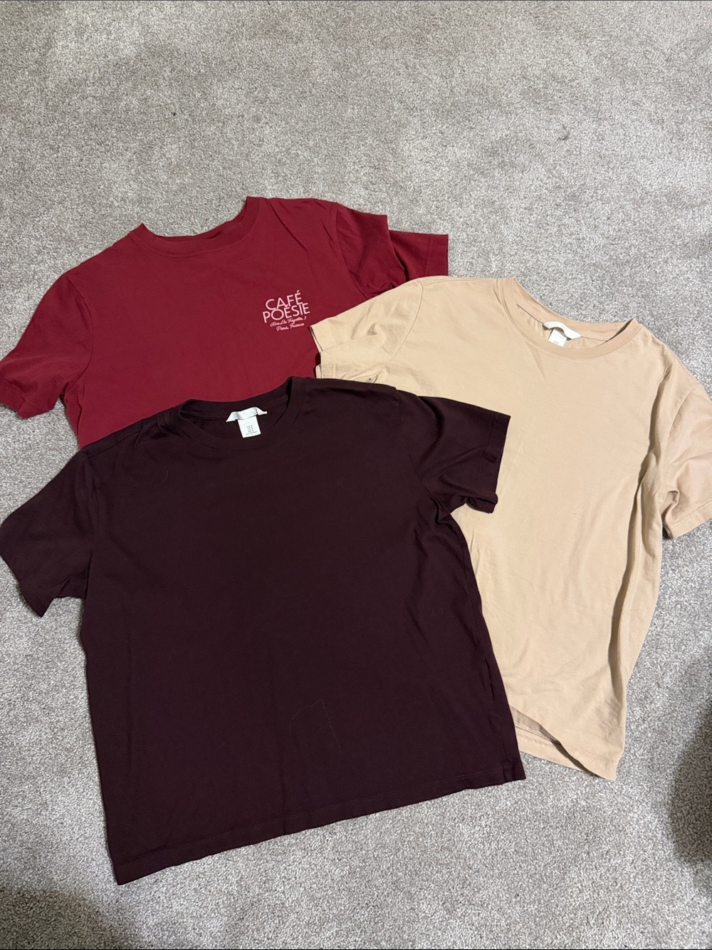 Lot of 3 H&M tees sz M